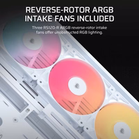 Corsair 4500X RS-R ARGB Tempered Glass Mid-Tower, White „Midi Tower“ Balta