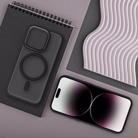 MATTE MAG COVER dėklas telefonui, suderinamas su MagSafe, IPHONE 16 Pro juodas