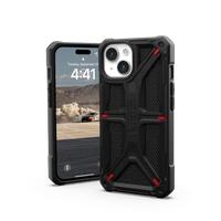 UAG Monarch dėklas telefonui iPhone 15 - juodas kevlaras