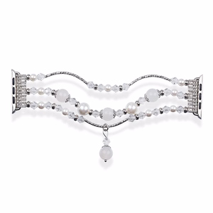 Apple Watch apyrankės kilpa 42/44/45 dizainas 4 balta