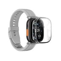 AmazingThing Radix Glass Screen Protector with Case for Apple Watch UItra 3 49mm - Clear