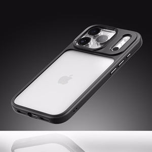 Rock Guard Lens Protection Series dėklas skirtas iPhone 17 skaidrus juodas