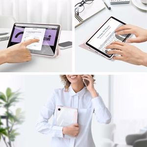 Dėklas Dux Ducis Toby Samsung X110/X115 Tab A9 8.7/X130/X135 Tab A11 8.7 rožinis