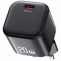 Tinklo įkroviklis USAMS JO Series CC260 20W USB-C + USB-C/Lightning laidas 1m baltas