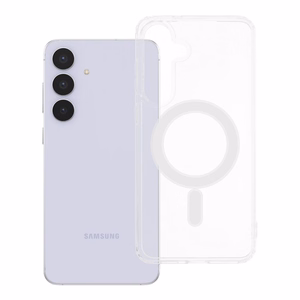 CLEAR MAG COVER dėklas telefonui, suderinamas su Magnetiniu SAMSUNG S25 FE permatomas