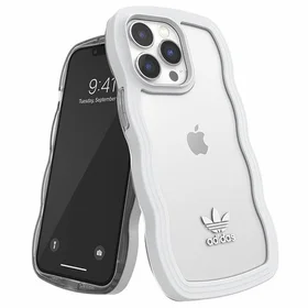 Adidas OR Dėklas telefonui Wavy iPhone 13 Pro /13 6.1" balta-skaidri/balta-skaidri 51903