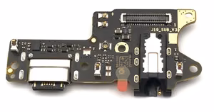 Lanksčioji jungtis Xiaomi Redmi 9 su įkrovimo kontaktu ir mikrofonu (service pack)