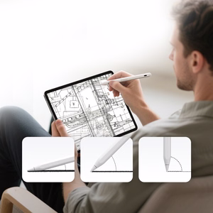 Wozinsky WRA-08 rašiklis iPad USB-C greitas įkrovimas - baltas