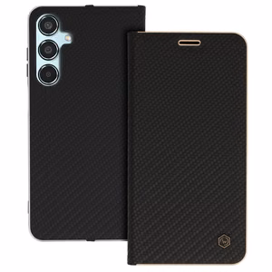 Wonder Frame anglies dėklas telefonui Samsung Galaxy M35 5G juodas