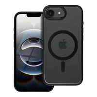 COLOR EDGE MAG COVER magnetinis dėklas telefonui, suderinamas su MagSafe, skirtas IPHONE 16e (SE 4 2025), juodas