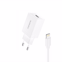 Įkroviklis Foneng 1x USB K210 10.5W + USB Lightning kabelis