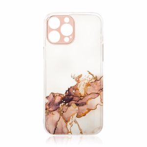 Marmurinis dėklas telefonui Xiaomi Redmi Note 11 gelinis dangtelis rudas marmuras