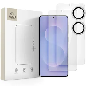 Grūdintas stiklas Tech-Protect Glass Set+ 3 vnt. Samsung Galaxy S25 Edge - Skaidrus