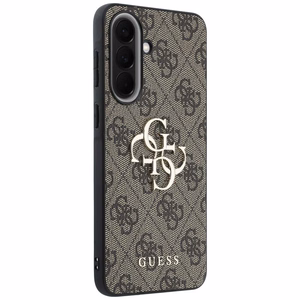 Guess dėklas Samsung Galaxy A37 (4G Big Metal Logo) rudas