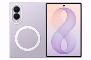 Samsung Galaxy Z Fold8 skaidrus magnetinis dėklas su 2 antirefleksinėmis plėvelėmis