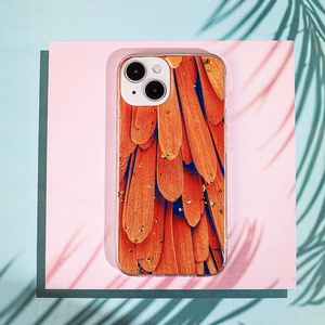 Gold Glam dėklas telefonui iPhone 11 oranžinis