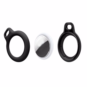Tech-Protect Rough 2-vnt rinkinys dėklas Apple AirTag - juodas