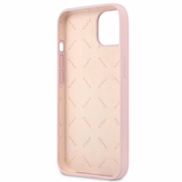Guess GUHCP13SSLTGU iPhone 13 mini 5.4" violetinis kietas dėklas silikoninis trikampis