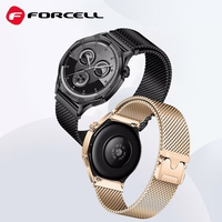 FORCELL F-DESIGN FS10 nerūdijančio plieno dirželis SAMSUNG Watch 22 mm juodas