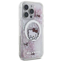 Hello Kitty Skystas Blizgesys Sweet Kitty Bows Magnetinis Dėklas iPhone 16 Pro Max - Baltas
