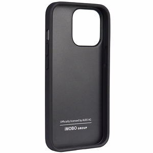 Audi sintetinės odos dėklas telefonui iPhone 13 Pro / 13 6.1" juodas/juodas kietas dėklas AU-TPUPCIP13P-TT/D1-BK