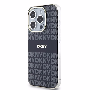 DKNY IML Mono ir Stripe Magnetinis dėklas telefonui iPhone 15 Pro Max - juodas