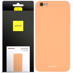 Spacecase silikoninis dėklas iPhone 6/6s Plus oranžinis