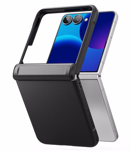 Ringke Onyx Flap dėklas, skirtas Samsung Galaxy Z Flip 8 – juodas