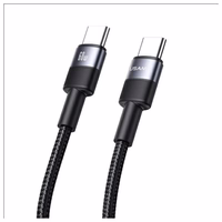 USAMS Laidas USB-C į USB-C 60W 1.2m Aluminum Alloy Data Cable SY Series SJ724USB01 (US-SJ724)
