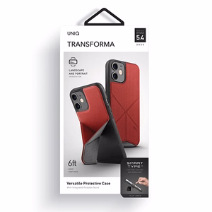 Uniq Transforma dėklas iPhone 12 mini - raudonas