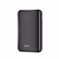 BWOO išorinė baterija P72 QC 22.5W PD 20W 5000 mAh with 2 x USB-A ports 1 x USB-C port juodas