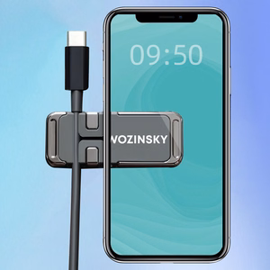 Wozinsky magnetinis telefono laikiklis su kabelio laikikliu (WMCDO-B1)
