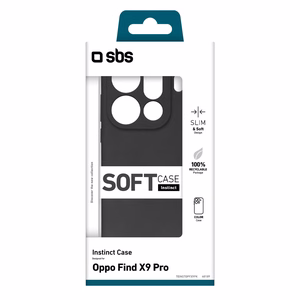 SBS Instinct dėklas Oppo Find X9 Pro - Juodas