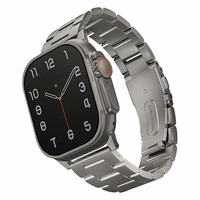 Uniq Osta nerūdijančio plieno dirželis for Apple Watch 1/2/3/4/5/6/7/8/SE/SE2/Ultra 42/44/45/49mm - sidabrinis