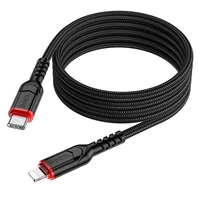 Kabelis USB C į Lightning Hoco PD 3A 20W 1 m X59 juodas