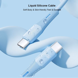 T-PHOX LAIDAS GENTLE USB-C/USB-C 60W JUODAS