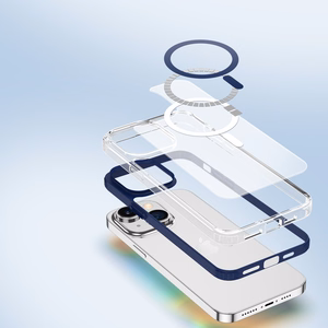 Dux Ducis Clin2 dėklas iPhone 14 Plus magnetinis MagSafe dėklas mėlynas