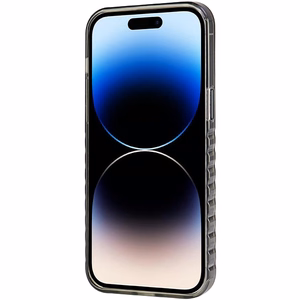 Audi IML Magnetinis dėklas su dideliu logotipu telefonui iPhone 14 Pro Max - juodas