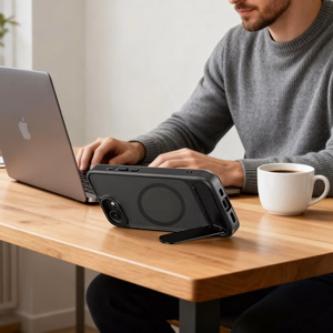 Tech-Protect MagRack MagSafe Dėklas for iPhone 16E / 17E - juodas