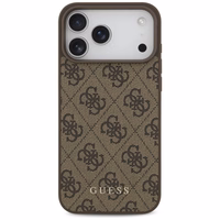 Guess 4G Classic dėklas telefonui iPhone 17 Pro Max - rudas