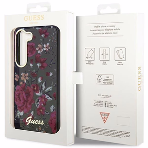 Guess GUHCS23MHCFWSA S23+ S916 žalias/kaki kietas dėklas Flower Collection