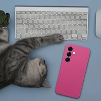 Dėklas SILIKONAS 2 mm, skirtas SAMSUNG S26 Ultra, suderinamas su MagSafe, rožinės spalvos