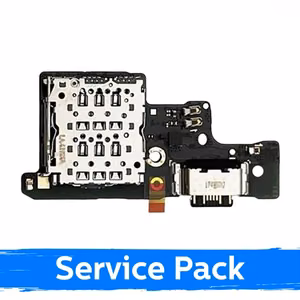 Krovimo lizdas skirtas Xiaomi Redmi Note 14 4G (+SIM reader) su lanksčiąja jungtimi / plata (Service Pack)