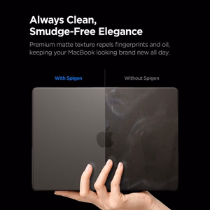 Spigen AirSkin dėklas, skirtas MacBook Pro 16" 2021 / 2023 / 2024 / 2025 / 2026 – pusiau skaidrus