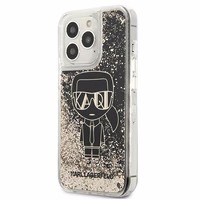Karl Lagerfeld Liquid Glitter Gatsby dėklas telefonui iPhone 13 Pro Max - juodas