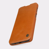 Nillkin Qin dėklas telefonui Xiaomi Redmi Note 11 Pro+ (Kinija) / Redmi Note 11 Pro (Kinija) / Mi11i HyperCharge apsauginis kameros dėklas su stovu rudas