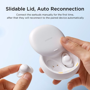 TWS Joyroom JR-TS2 Cozydots Series belaidės ausinės su aktyviu triukšmo slopinimu, Bluetooth 5.3 - baltos