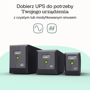 Green Cell nepertraukiamo maitinimo šaltinis (UPS) Line-Interactive 6.5 kVA 360 W 2 AC lizdai