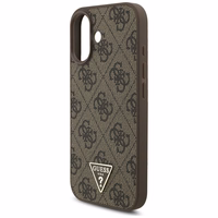 Guess 4G Strap Triangle Logo Magnetinis dėklas telefonui iPhone 17 - ruda