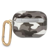 Guess GUAPUCAMG AirPods Pro dėklas juodas/juodas Camo kolekcija